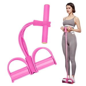 Zayvora 4-Tube Pedal Resistance Band – حبل مقاومة بدواسات بأربع أنابيب