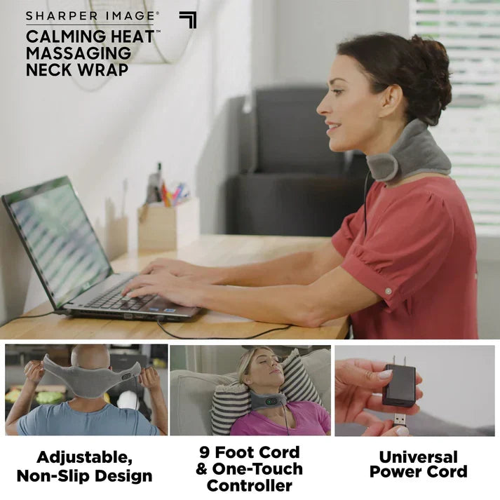 Calm Heat Massaging Neck Wrap – لفافة تدفئة وتدليك للرقبة من كالم