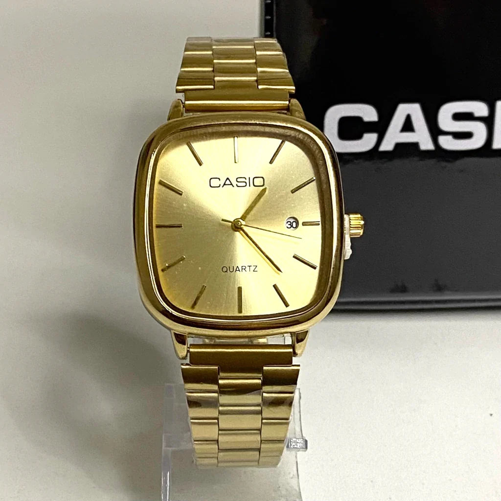 Zayvora Casio Watch Gold + Gold – كاسيو ووتش ذهبي + ذهبي